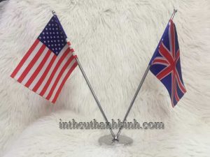 Đế cờ inox đôi