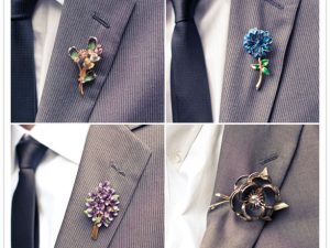 Hoa cài áo vest