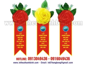 Hoa cài áo đại biểu